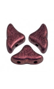Les perles par Puca® Hélios beads Metallic mat dark violet 23980/94108